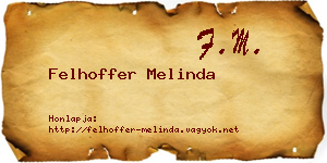 Felhoffer Melinda névjegykártya